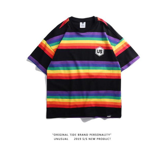 Rainbow Striped T-Shirt